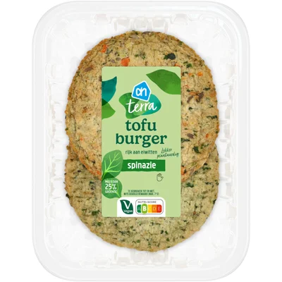 AH Terra Tofu burger spinazie