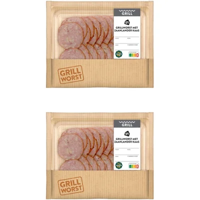 AH Grillworst met zaanlanderkaas 2-pack
