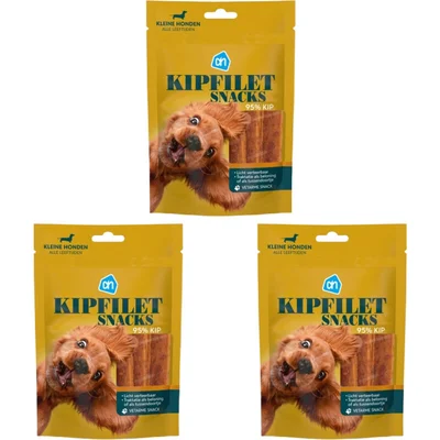 AH Kipfiletsnack kleine hond 3-pack