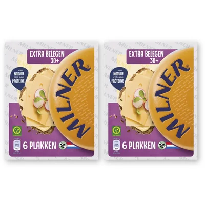 Milner Extra belegen 30+ plakken 2-pack