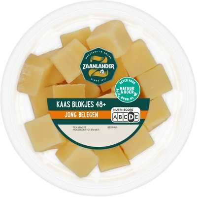 AH Zaanlander Kaasblokjes jong belegen 48+
