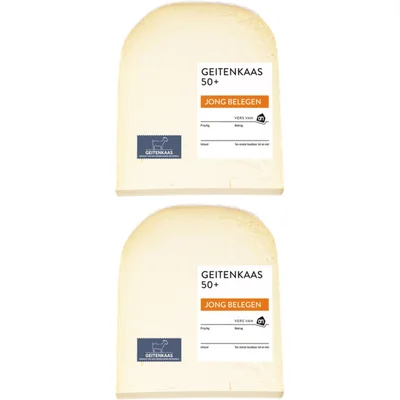 AH Geitenkaas jong belegen 50+ stuk 2-pack