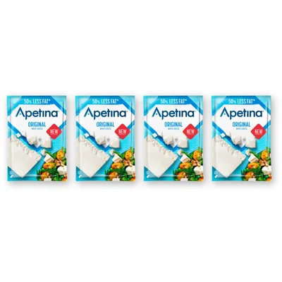 Arla Apetina white cheese 40% less fat 4-pack