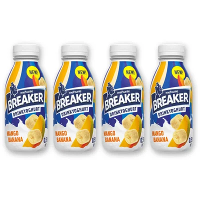 Melkunie Breaker drinkyoghurt mango banana 4-pack