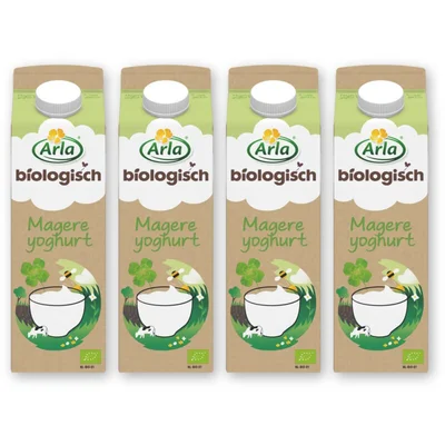 Arla Biologisch magere yoghurt 4-pack