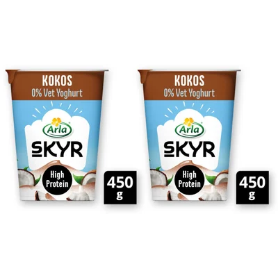 Arla Skyr kokos yoghurt 0% vet 2-pack