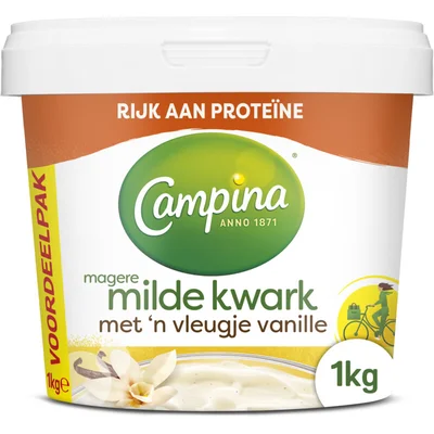 Campina Magere milde kwark vanille voordeelpak