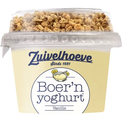 Zuivelhoeve Boer'n yoghurt vanille & muesli