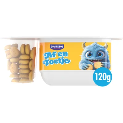 Danone Af en toetje yoghurt met vanille smaak