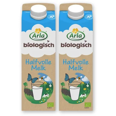 Arla Biologisch halfvolle melk 2-pack