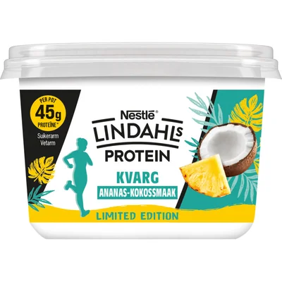 Lindahls Protein kvarg ananas kokosnootsmaak