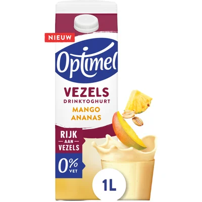 Optimel Drinkyoghurt vezels mango ananas