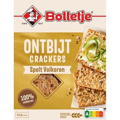Bolletje Ontbijtcrackers spelt volkoren