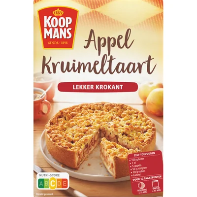 Koopmans Mix voor appelkruimeltaart