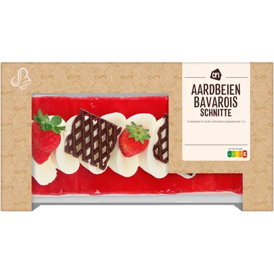 AH Aardbeien bavarois schnitte