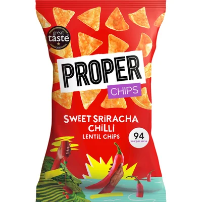 Proper Sweet Sriracha Chilli Lentil Chips