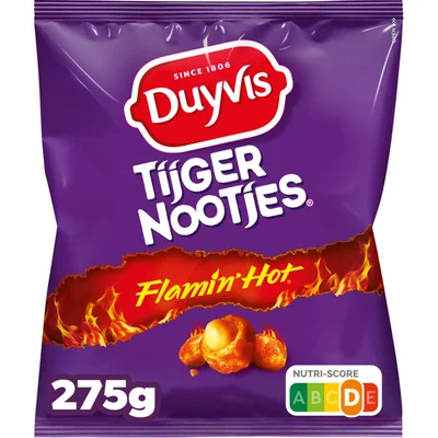 Duyvis Tijgernootjes flamin hot