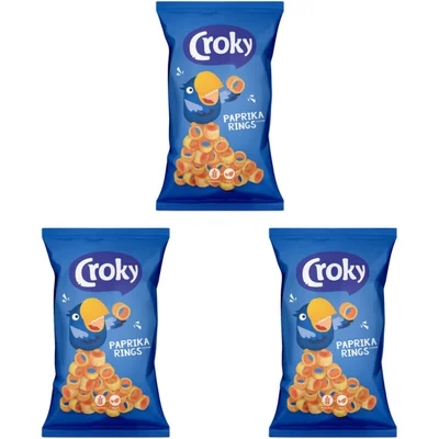 Croky Rings paprika 3-pack