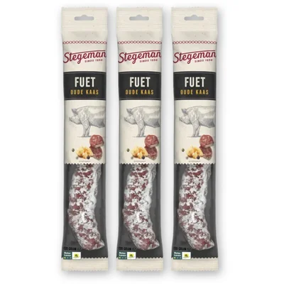 Stegeman Fuet oude kaas 3-pack