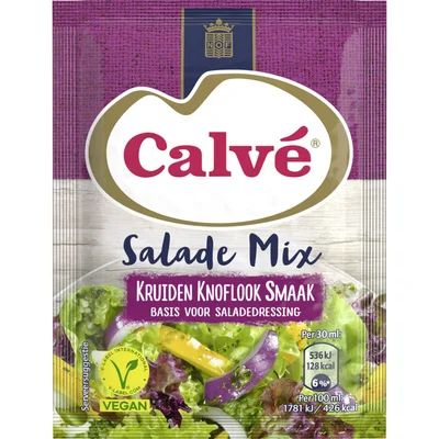 Calvé Salademix kruiden knoflook