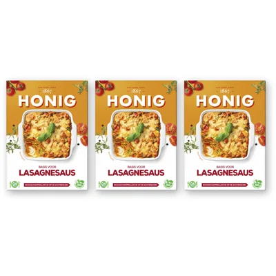 Honig Basis voor lasagnesaus 3-pack