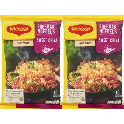 Maggi Stir-fry noodles sweet chili 2-pack