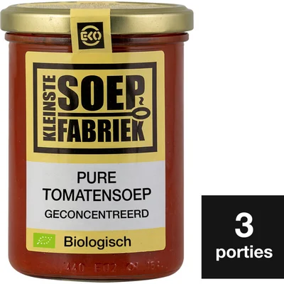 Kleinste Soepfabriek Pure tomaten soep biologisch
