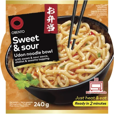 Obento Sweet & sour udon noodle bowl