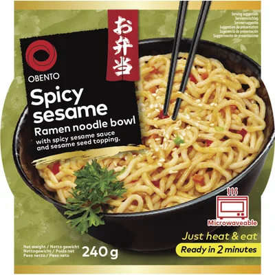 Obento Spicy sesame ramen noodle bowl