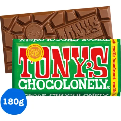 Tony's Chocolonely Reep melk hazelnoot