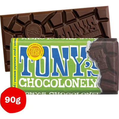 Tony's Chocolonely Reep puur amandel zeezout