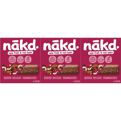 Nakd Berry delight bars 3-pack