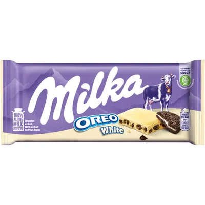 Milka Chocoladereep Oreo wit