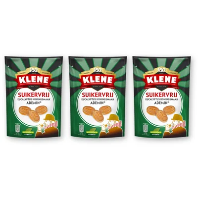 Klene Suikervrij ademin 3-pack