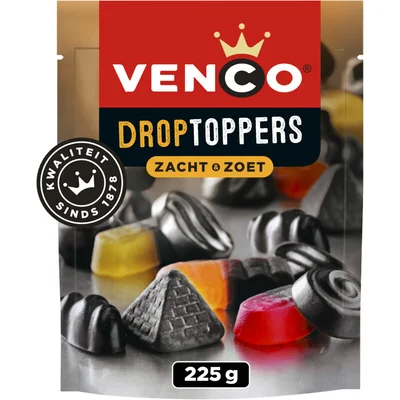 Venco Droptoppers zacht & zoet