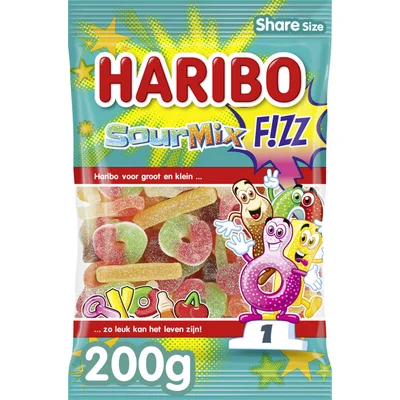 Haribo Sour mix f!zz zuur