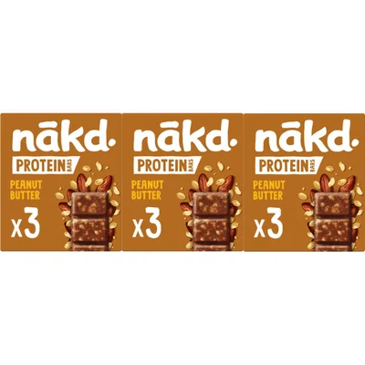 Nakd Protein bars peanut butter 3-pack