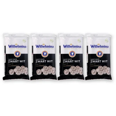 Wilhelmina Zwartwit 4-pack