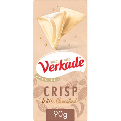 Verkade Specials crisp witte chocolade reep