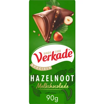 Verkade Specials hazelnoot melkchocolade reep