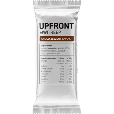 Upfront Eiwitreep Choco Zeezout