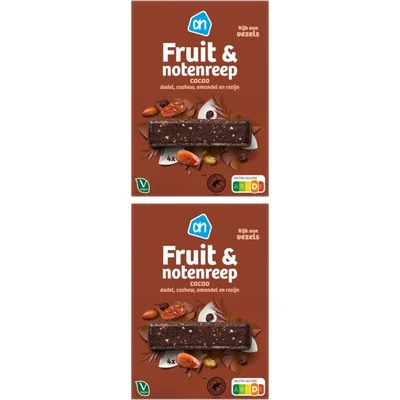 AH Fruit & notenreep cacao 2-pack