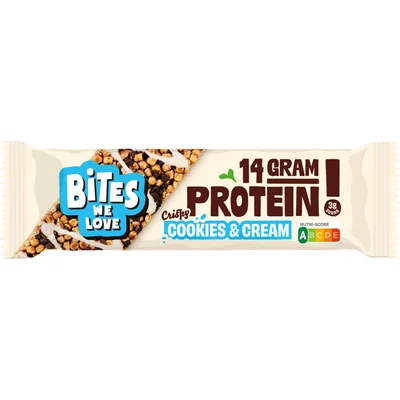 BitesWeLove Protein bar cookies & cream