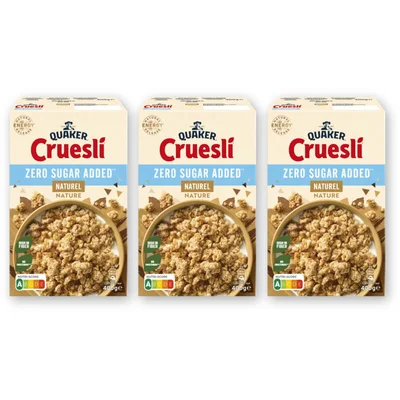 Quaker Cruesli zsa naturel 3-pack
