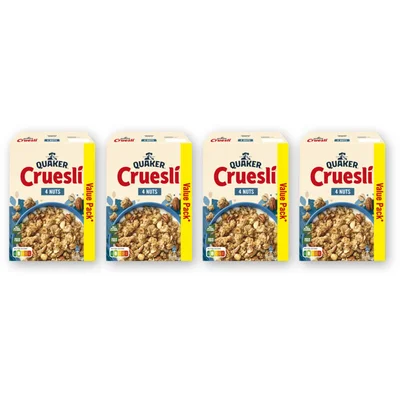 Quaker Cruesli 4 nuts 4-pack