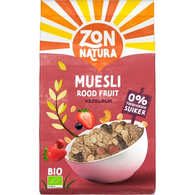 Zonnatura Muesli rood fruit