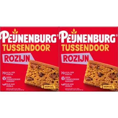 Peijnenburg Tussendoor rozijn 2-pack