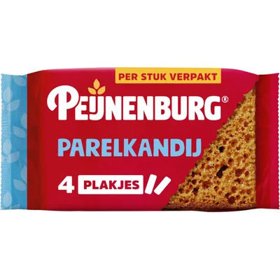 Peijnenburg Ontbijtkoek parelkandij 4-pack