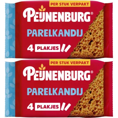 Peijnenburg Ontbijtkoek parelkandij 8-pack