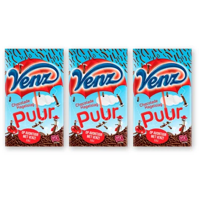 Venz Hagelslag puur 3-pack